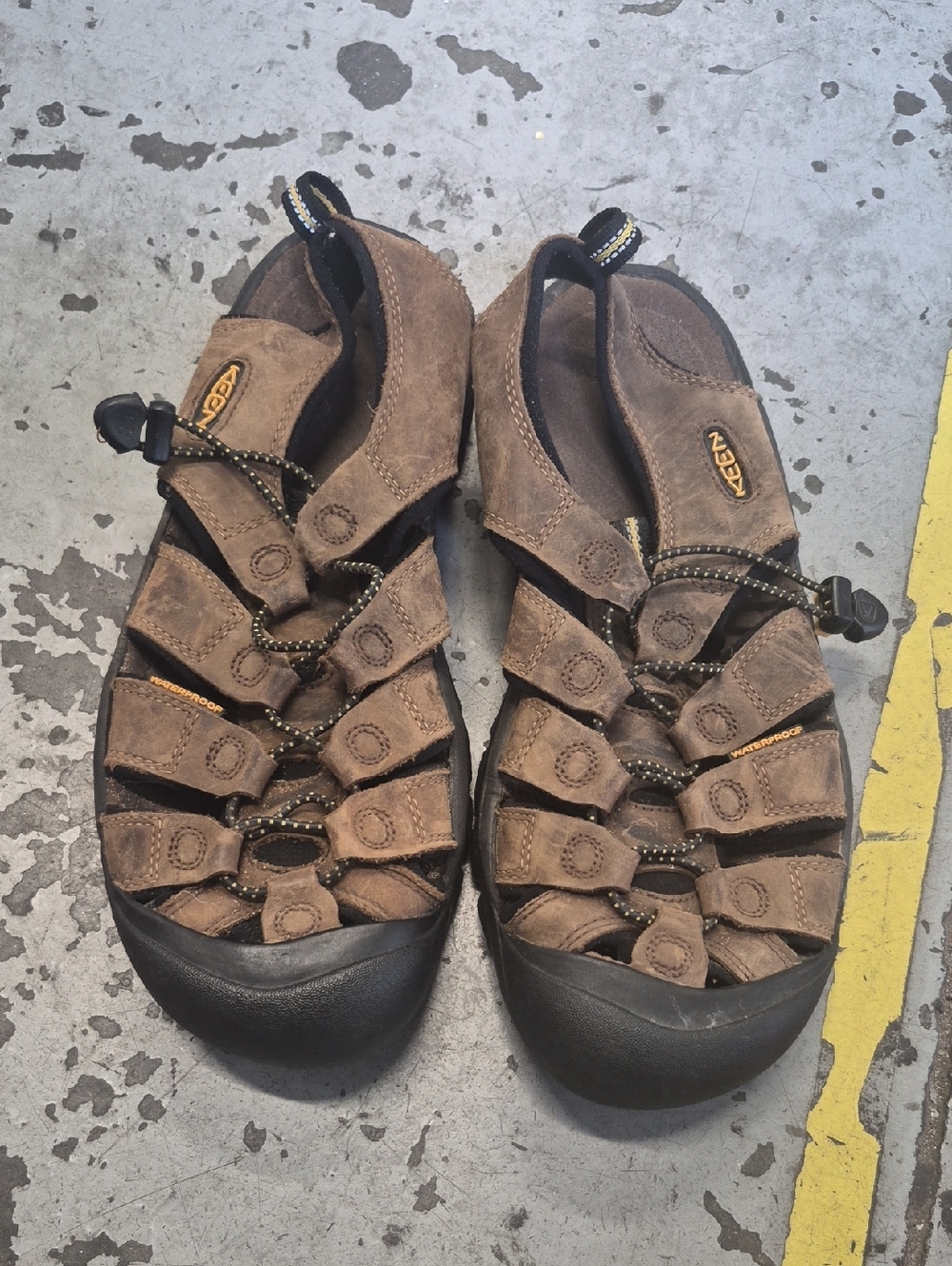 Keen Brown Suede Closed-Toe Outdoor Sandals